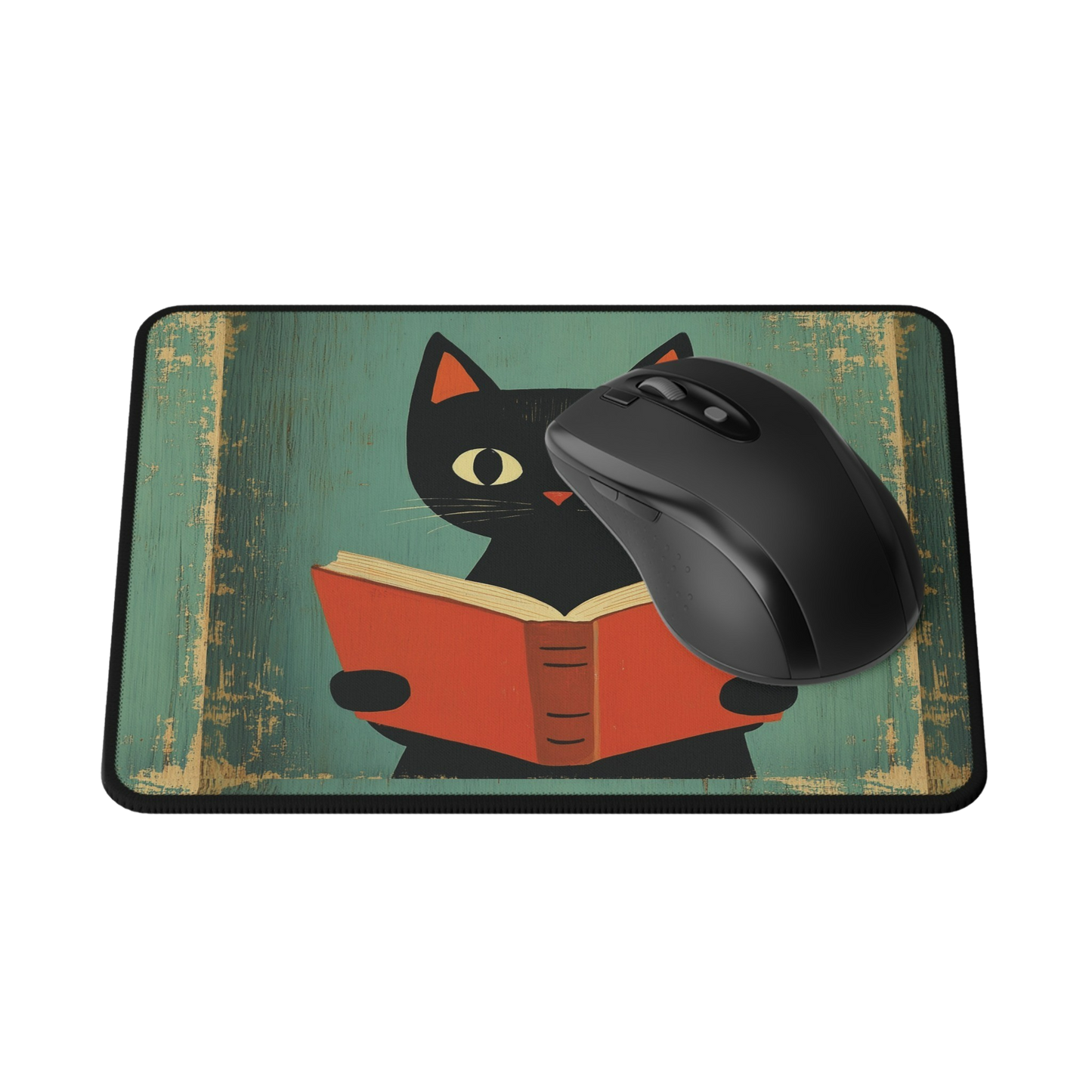 Curiosity Unleashed (Gerd Artnz inspired design) - Cat Gaming Mouse Pad