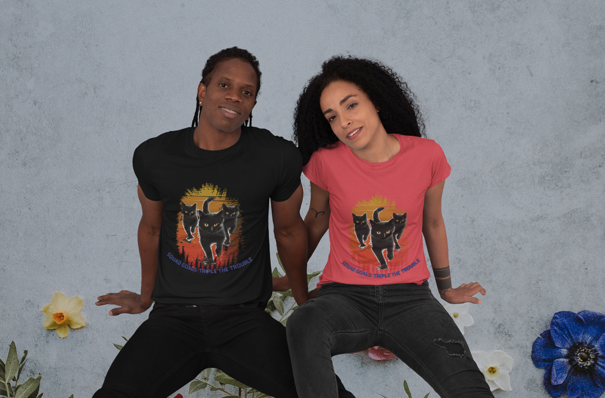 Black cat t-shirts