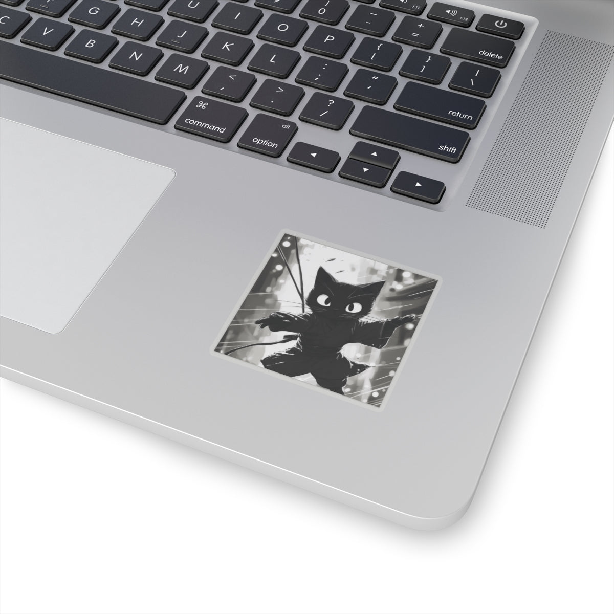 Black & White Fury Series: Black Cat Ninja kiss-cut stickers I/IV