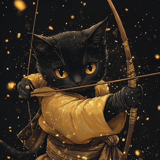 Elite Gold Series: Black Cat Ninja kiss-cut stickers IV/IV
